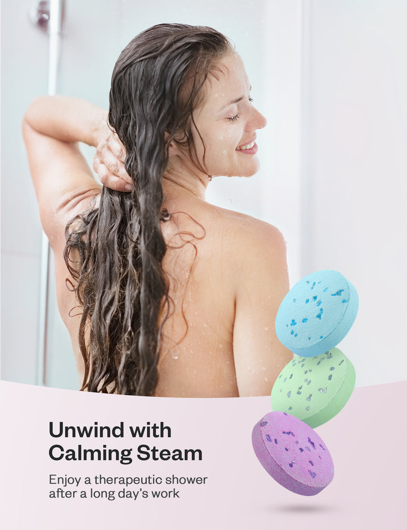 16-Piece Tablets Aromatherapy Bath Bombs with Pure Essential Oils-Anjou