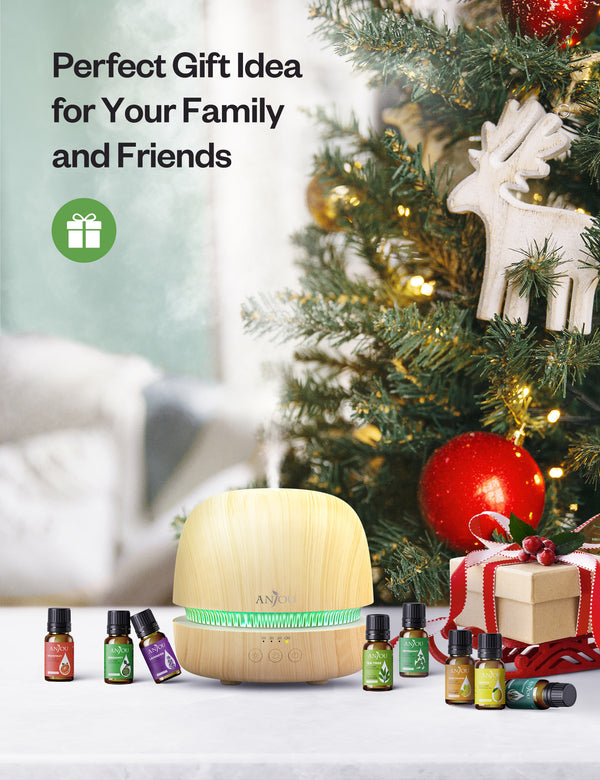 300ML Ultrasonic Aromatherapy Diffuser & Cool Mist Humidifier with Essential Oils-Anjou