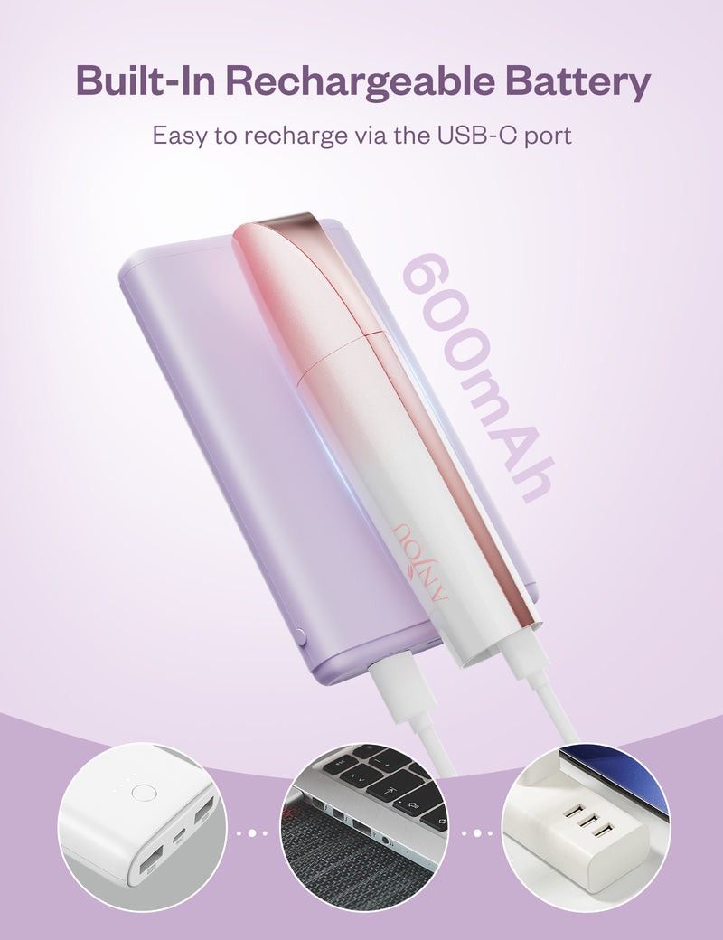 Electric Hair Removal Tool IPX7 Waterproof USB Charging-Anjou